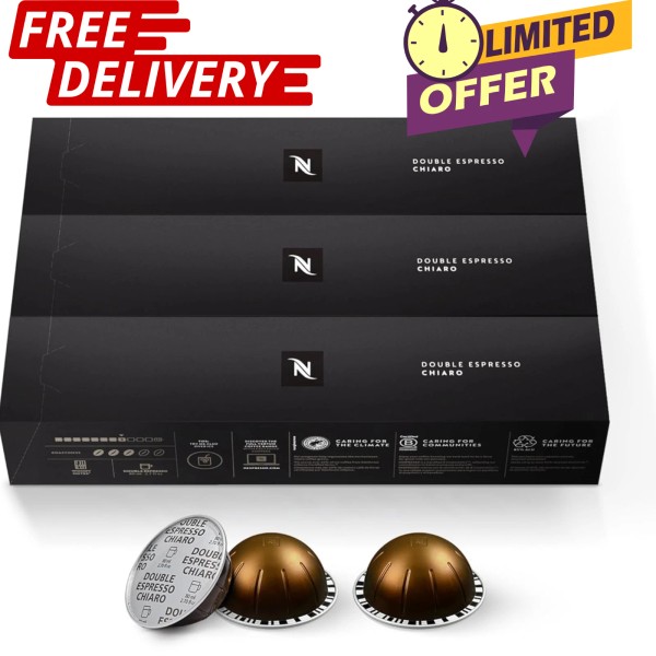 Unbranded Nespresso Vertuo Melozio Decaffeinato Medium Roast Coffee Pods 30Ct