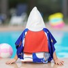 Ythuil Toddler Hooded Beach Towel, Space Towel for Ages 3-10