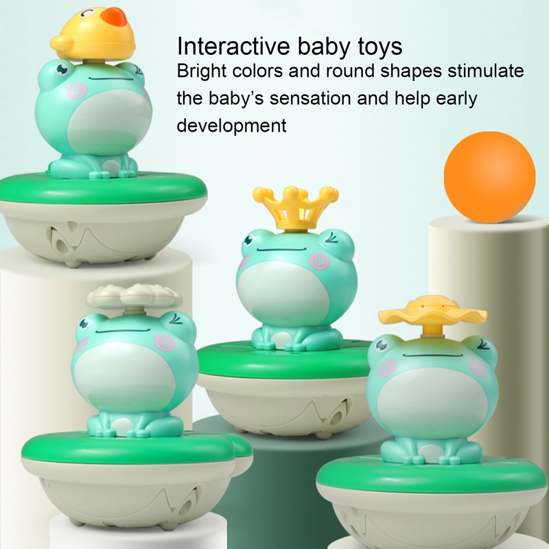 Electric Water Spray Toy Frog Bathtub Floating Water Sprinkler Shower