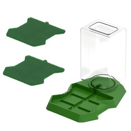 MRTIOO Automatic Water Feeder, Prevents Reptiles from Drowning, Anti Drowning Waver Feeder - with 2 Cotton