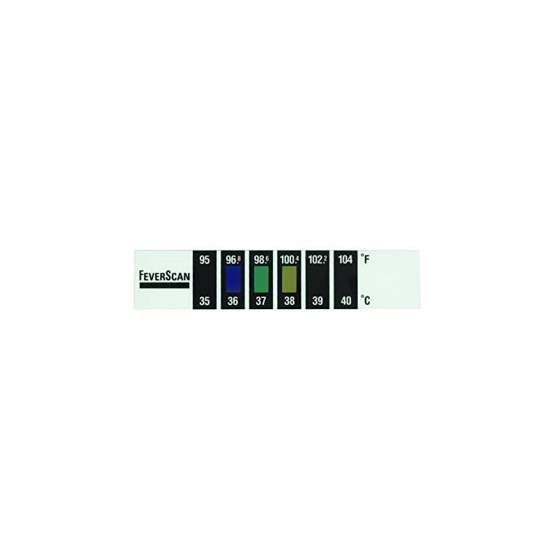 FeverScan Forehead Strip Thermometer | 15-Second Readout | Safe &