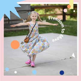 TSUKIHOSHI Racer Kids Shoes - Strap-Closure Machine-Washable Kids and Toddler Shoes with Wide Toe Box & Slip-Resistant, Non-Marking Outsoles, Fuchsia/Pink - 7 Toddler (1-4 Years)