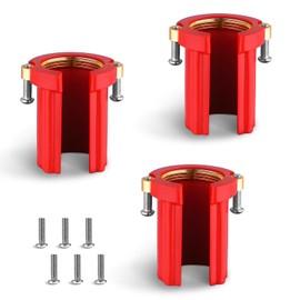 Set of 3 Fixing Fittings, Fixing the Washbasin Tap, Fixing the Tap Nuts, 32 mm Kitchen Tap Mounting Nuts Set, Easy Installation for Kitchen and Bathroom