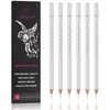 GETHPEN Professional White Charcoal Pencils Set - 6 Pieces Sketch