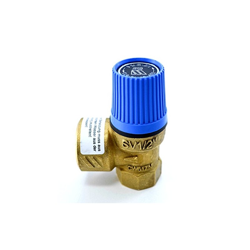 Safety Valve for Water Blue SVW 1/2 Inch 6.0 Bar