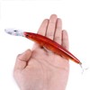 ABS Plastic Fishing Lure with Barbed Hooks Lifelike 3D Minnow