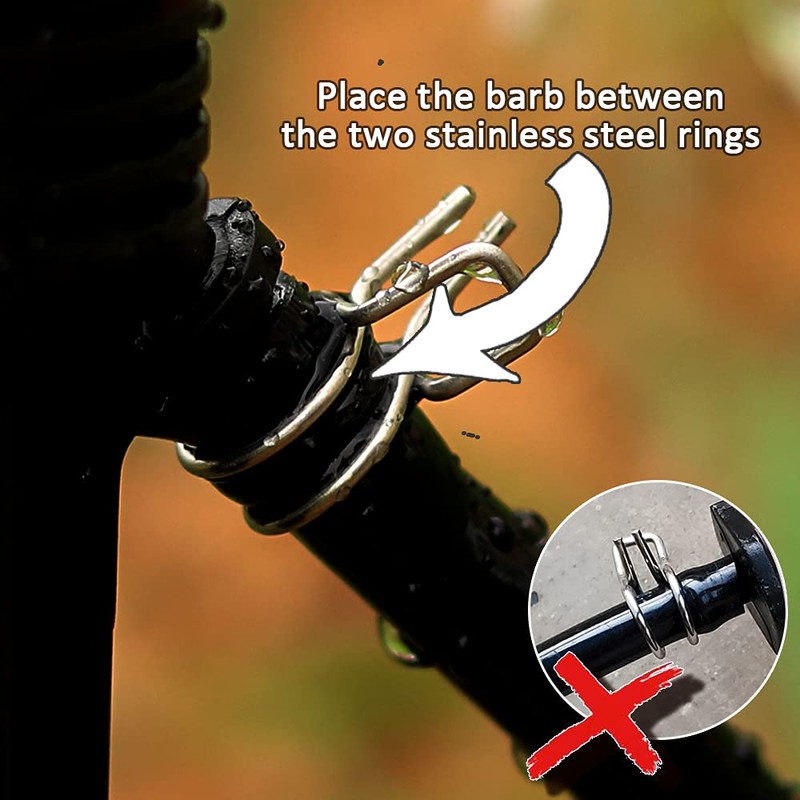 Heeqinn 1/4" Irrigation Hose Clamp, Firm and Leak-Proof, Easy to