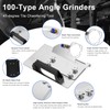 Angle Grinder Stand Set, 6pcs for Tile 45° Chamfer Cutting,