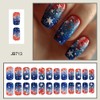 Independence Day Press on Nails Gradient Acrylic Glue on Nails