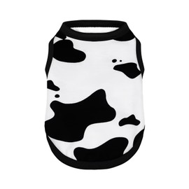 Adorable Cow Print Dog Shirts – Lightweight, Cozy Outfit for Small to Medium Dogs, Soft & Snuggly Pet Wear for Everyday Comfort and Cuteness.Back & XS