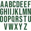 SEC Apparel Green Glitter Iron on Letters,1.5 Inch Tall (Green