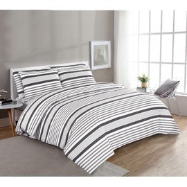 Adam Home Printed Quilt Cover Set (Mona Grey, King) Elegant PolyCotton Bedding Set Duvet Cover Set includes 1 Quilt Cover & 1 Pillow Shams Extremely Soft & Durable Comforter Cover