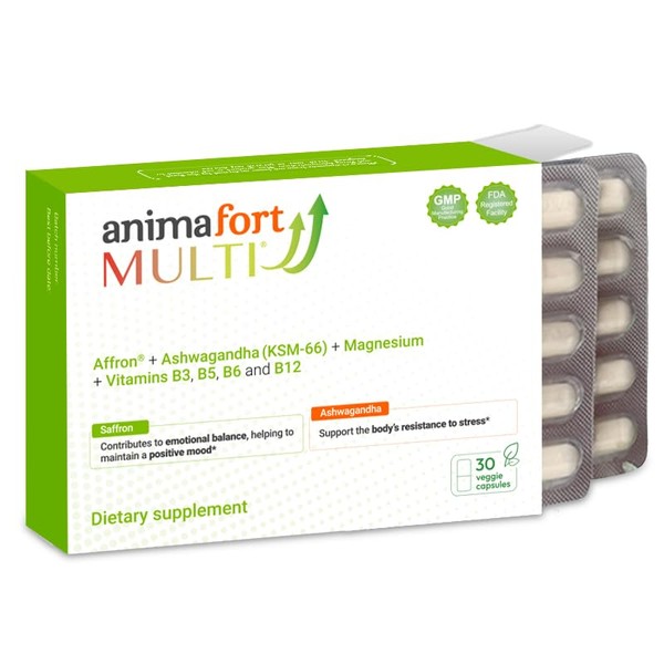 NIAM Laboratorios Ashwagandha KSM-66 & Saffron Supplement | Stress Relief,
