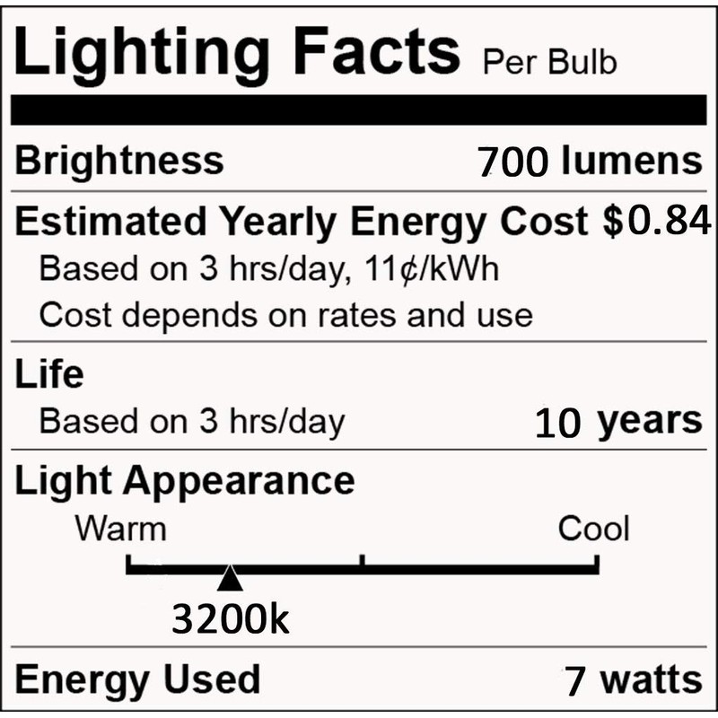 KONPWAY 12V Low Voltage LED Light Bulbs - Warm White