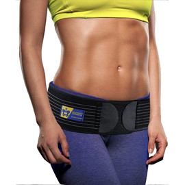 Everyday Medical Pelvic belt for herniated discs, pregnancy, joint and back pain. Ideal support belt for sciatica and sacral iliac joint. Unisex in standard size. L/XL 106-145 cm