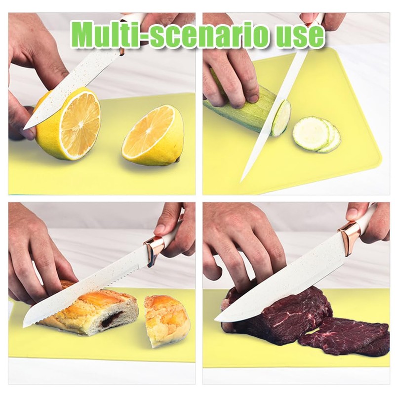 milaosk 5 Pack Small Chopping Board,Mini Coloured Chopping Boards Set