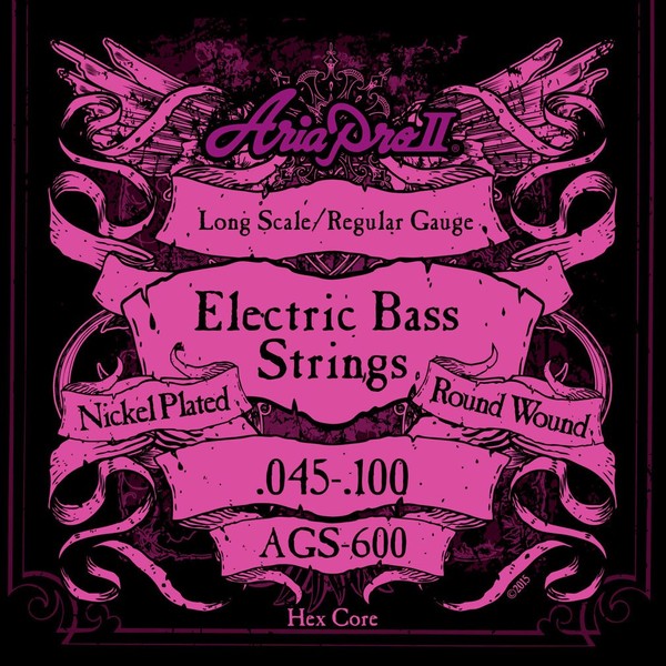 AriaProII AGS-600 Long Scale Bass Strings for Long Scale