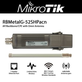 Mikrotik Metal 52 Ac Outdoor Wireless Ap 802.11ac RBMetalG-52SHPacn-US