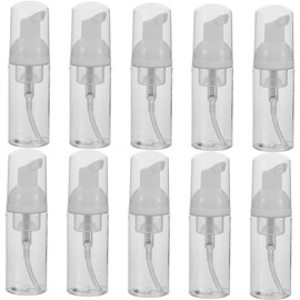 SHOWERORO 10 Pcs Travel Bottle Clear Foaming Pump Bottles Foam Mousses Pump Bottle Foam Hand Soap Dispenser Hand Soap Foaming Dispenser Soap Foam Bottle Foam Dispenser Plastic Transparent
