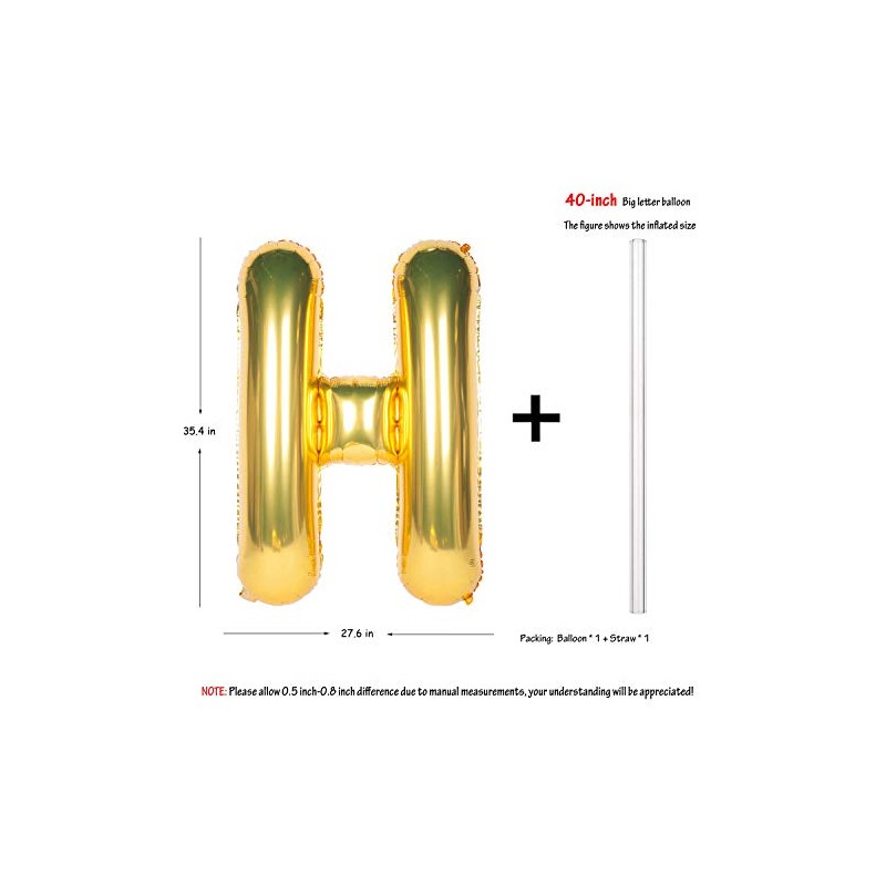 Letter Balloons 40 Inch Giant Jumbo Helium Foil Mylar for