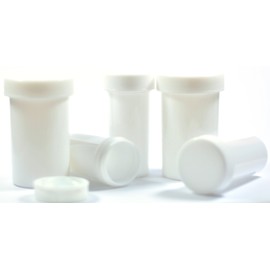 16oz White Plastic Ointmant Jars with Lids -(24Pcs/box)