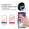 One Piece Set of Phone Ring Holders Black Mumbai Clivia