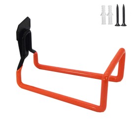 Xifando Metal Garden Hose Holder - Heavy Duty Wall Mounted Hose Reel for Outside, Hose Hanger, Sturdy Water Hose Storage, Easy Install, Versatile Use, Garden Hose Rack (Orange 1pc)