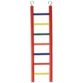 Prevue Pet Products BPV01136 Carpenter Creations Hardwood Bird Ladder with 7 Rungs, 15-Inch, Colors Vary