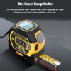 Eacam 3 in1 Laser Rangefinder, 5m Tape Measure Ruler LCD