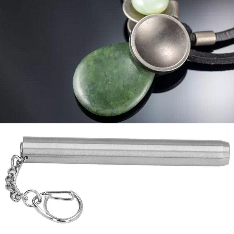 Mini LED Flashlight 500LM 304 Stainless Steel Portable with Snap