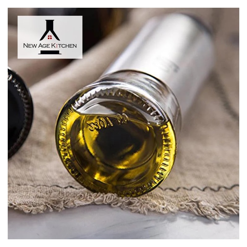 New Age Kitchen, Glass Cruet Bottle, Suitable for Olive Oil