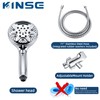 KINSE High Pressure Shower Head with Hose,9-Mode Handheld Shower Head,
