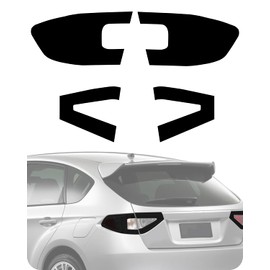 NDRUSH Blackout Tail Light Tint Vinyl Rear Tint Film Precut Overlay Wrap Cover Compatible with 2008 2009 2010 2011 2012 2013 2014 Subaru Impreza