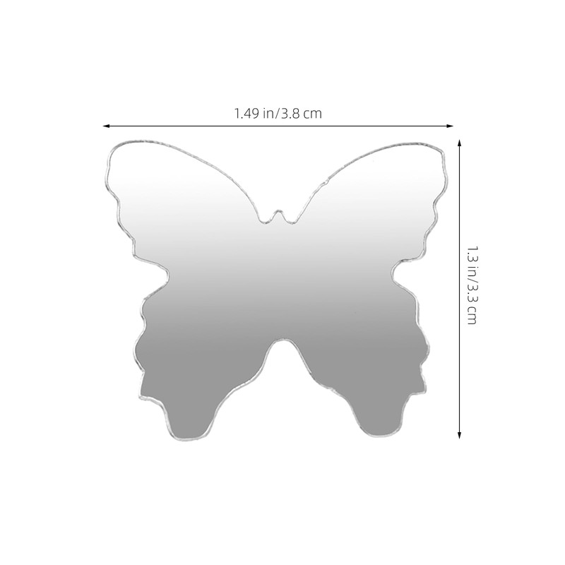 ARTIBETTER - Calcomanía de espejo para smartphone, mini mariposa, espejo,