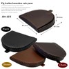 Men's Pigskin Leather Coin Purse Compact Horseshoe Mini Palm Size