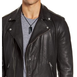 COAI Obsidian Howlite Wolf Tooth Yin Yang Couples Pendant Necklaces