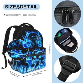 Nebcog Boys Backpack For Kids School Backpack For Boys Children Game Bookbag Teens Elementary Middle School Boys Backpacks for Boy 6-18 Waterproof Lightweight 17 Inches Travel Back Pack