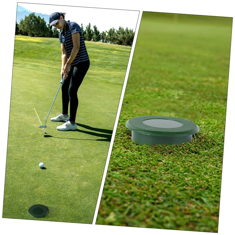 Totority 2pcs Golfing Practical Green Hole Cup Cover Durable Golf