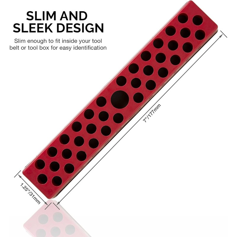 NEIKO 02449A Hex Bit Holder Rack with Strong Magnetic Base,