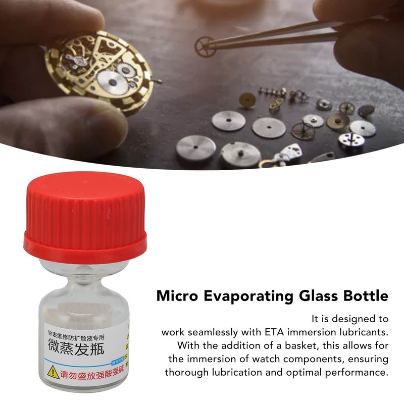Micro Evaporating Glass Bottle Liquid Spreading Volatilizing Preventation Watch Repair