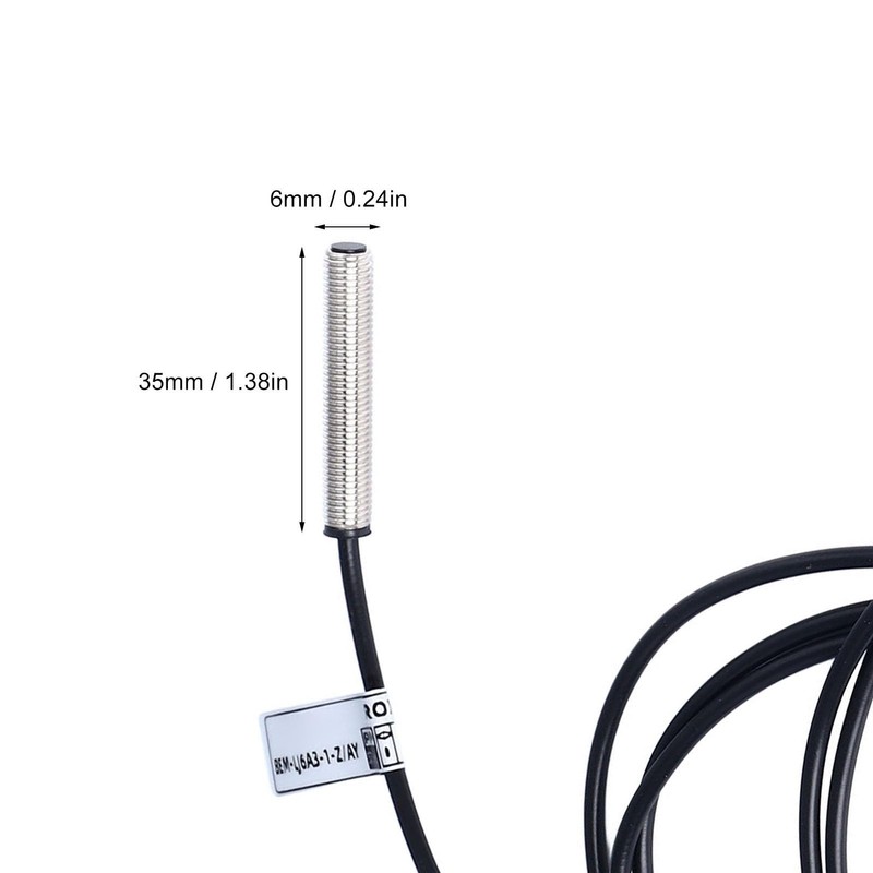 Inductive Proximity Sensor, DC6-36V M6 Mini Proximity Switch Made of
