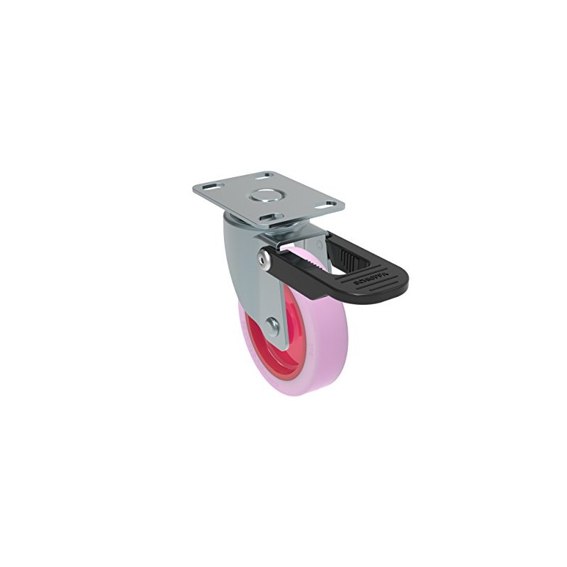 Schioppa, GL 310 Citrus Pink FPI, 3" (75 mm) Swivel