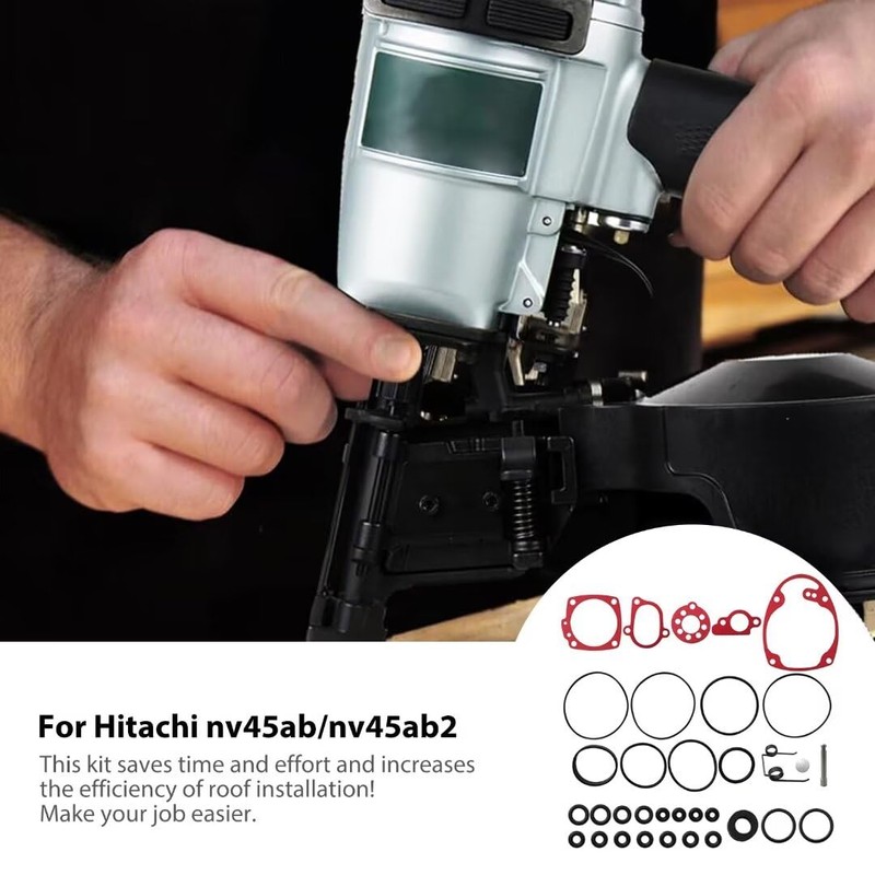 JRSHOME NV45AB2, NV45AB Coil Roofing Nailer Rebuild Kit for Hitachi