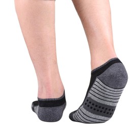 [YUEDGE] 靴下メンズ フットカバー 夏用 黑 アンクルソックス 竹繊維 薄手 くるぶし靴下 蒸れない 涼感 柔らかい 短いスニーカーソックス 25-28cm 6足セット
