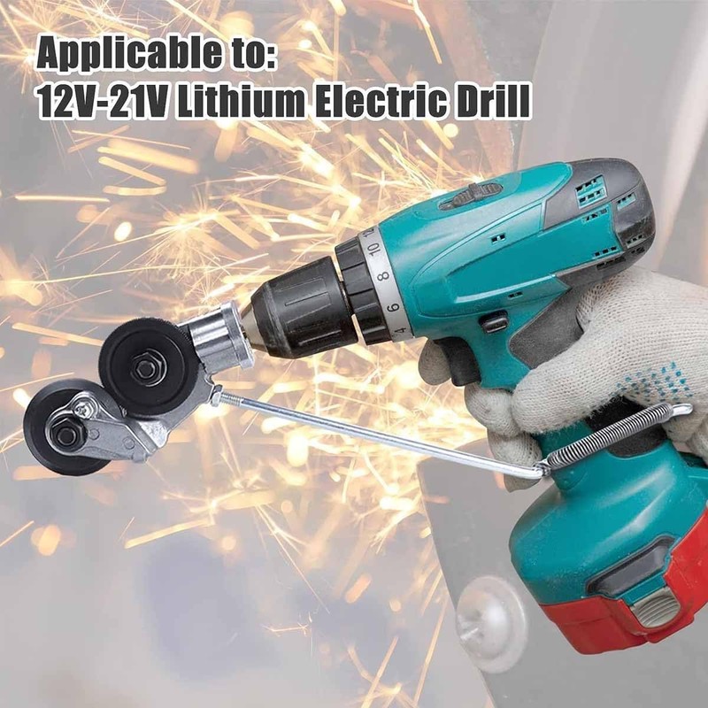 Electric Drill Plate Cutter Sheet Metal Nibbler Precise Cutting Sheet