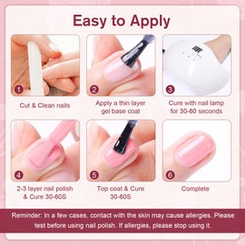 Shining She Semi-Permanent Nail Polish,6 Colors Dark Red Brown White Red Pink Glitter Semi-Permanent Nail Polish Soak-Off UV Nail Polish for Novice Nail Art DIY,8ml