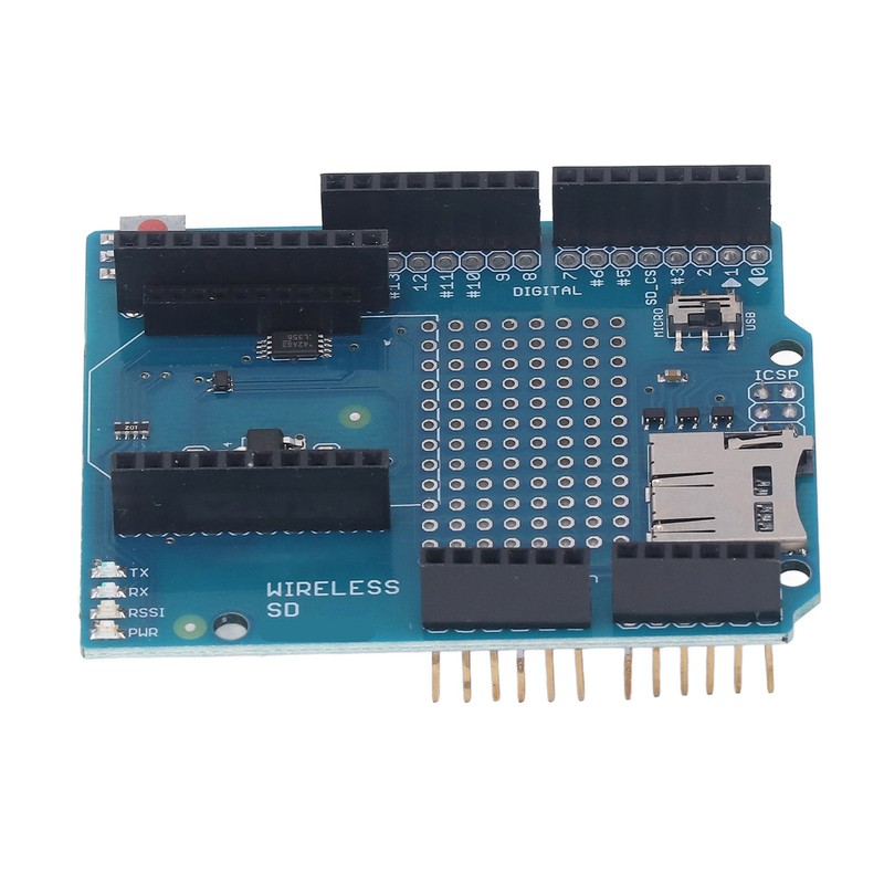 Prototype Screw Shield Wireless On Board Storage Card Slot Terminal
