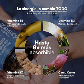 Zesty Nutrition Magnesio Complex 5 - Con 5 Magnesios | Citrato, Bisglicinato, Gluconato, Taurato y L-Treonato de Magnesio - 800mg por Cápsula - 180 Cá