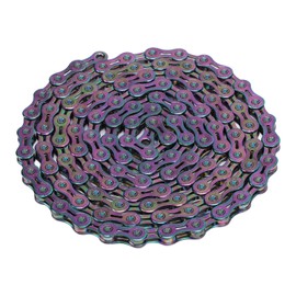 TYTOGE 11 Speed Bike Chain 116 Links Mountain Bike Road Chain with 2 Chain Connector Rainbow