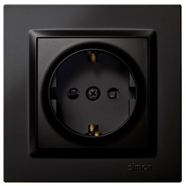 Schuko Plug Black Simon 10